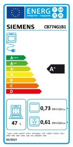 Siemens CB774G1B1 iQ700, Einbau-Kompaktbackofen, 60 x 45 cm Schwarz