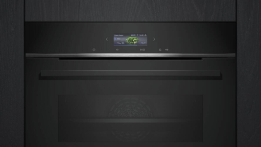 Siemens HB774G1B1 iQ700, Einbau-Backofen, 60 x 60 cm Pyrolyse Schwarz, Edelstahl