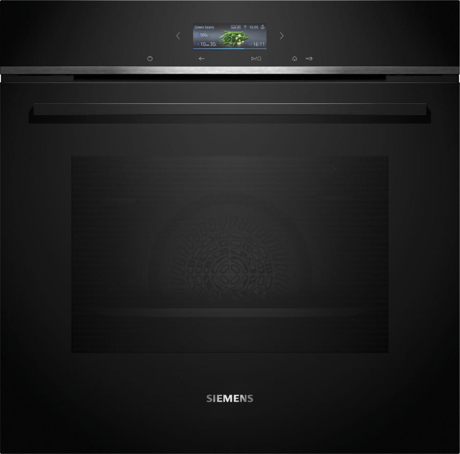 Siemens HB774G1B1 iQ700, Einbau-Backofen, 60 x 60 cm Pyrolyse Schwarz, Edelstahl