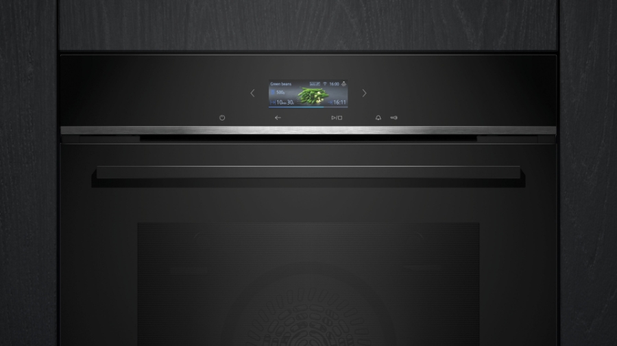 Siemens HB774G1B1 iQ700, Einbau-Backofen, 60 x 60 cm Pyrolyse Schwarz, Edelstahl