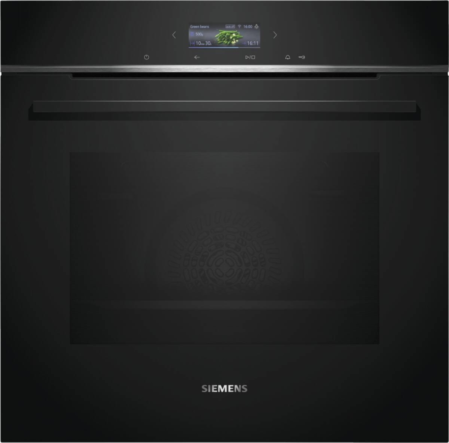 Siemens HB774G1B1 iQ700, Einbau-Backofen, 60 x 60 cm Pyrolyse Schwarz, Edelstahl