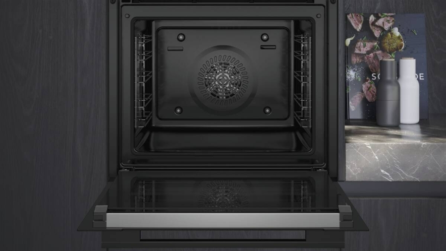 Siemens HB774G1B1 iQ700, Einbau-Backofen, 60 x 60 cm Pyrolyse Schwarz, Edelstahl