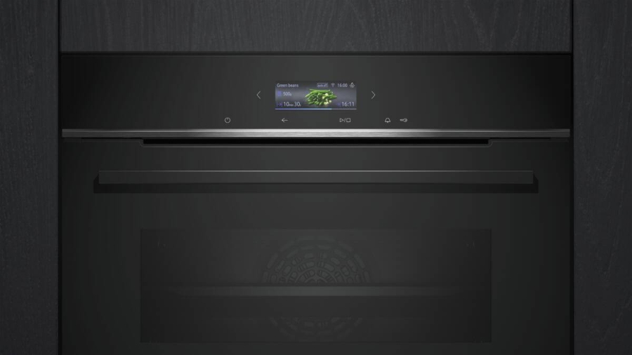 Siemens HB774G1B1 iQ700, Einbau-Backofen, 60 x 60 cm Pyrolyse Schwarz, Edelstahl
