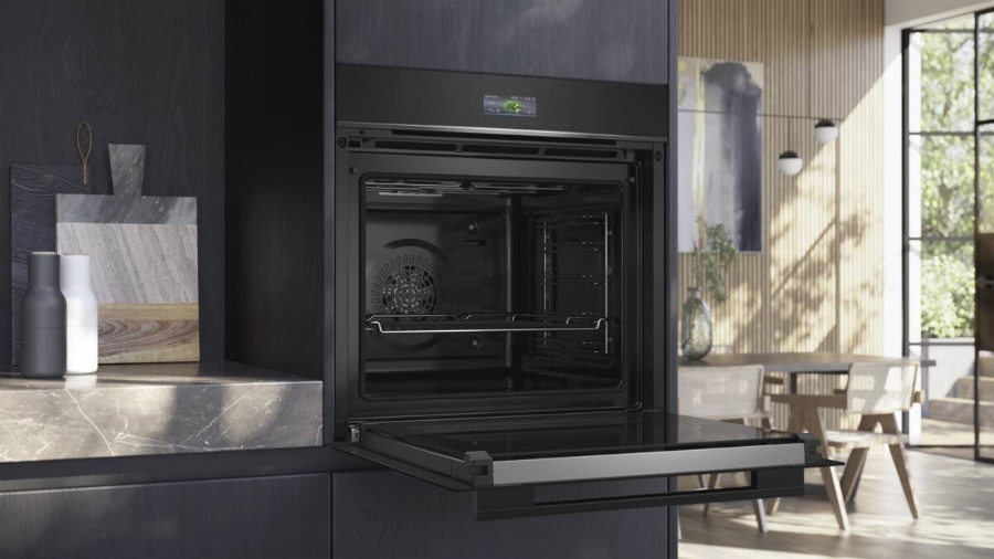 Siemens HB774G1B1 iQ700, Einbau-Backofen, 60 x 60 cm Pyrolyse Schwarz, Edelstahl