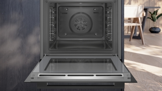Siemens HE271ABB1 iQ300, Einbau-Herd, 60 x 60cm Deep black inox