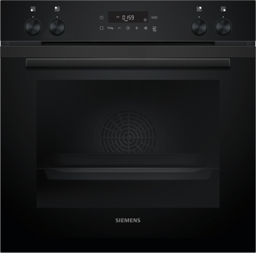 Siemens HE271ABB1 iQ300, Einbau-Herd, 60 x 60cm Deep black inox
