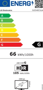 LG OLED48C31LA LED 4K Ultra HD, HDR,webOS ThinQ AI SMART TV Fernseher