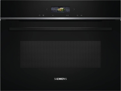 Siemens CE732GXB1 iQ700 Einbau-Mikrowelle  60 x 45 cm Schwarz  Edelstahl mit Grill