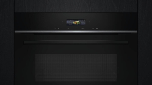 Siemens CE732GXB1 iQ700 Einbau-Mikrowelle  60 x 45 cm Schwarz  Edelstahl mit Grill