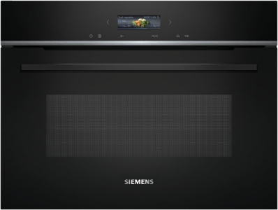 Siemens CE732GXB1 iQ700 Einbau-Mikrowelle  60 x 45 cm Schwarz  Edelstahl mit Grill