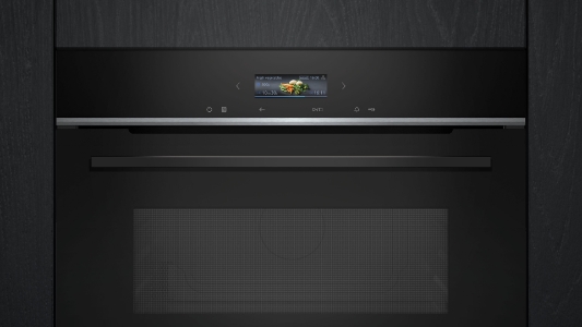 Siemens CE732GXB1 iQ700 Einbau-Mikrowelle  60 x 45 cm Schwarz  Edelstahl mit Grill