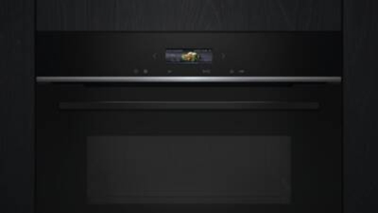 Siemens CE732GXB1 iQ700 Einbau-Mikrowelle  60 x 45 cm Schwarz  Edelstahl mit Grill