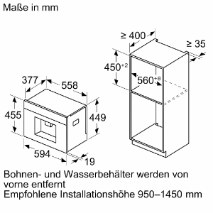 Siemens CT718L1B0 Einbau-Kaffeevollautomat iQ700 