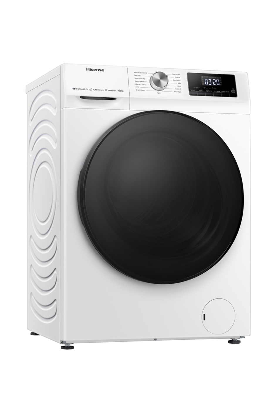 Hisense WDQA9014EVJMW Waschtrockner Stand 9kg Waschen 6kg Trocknen 