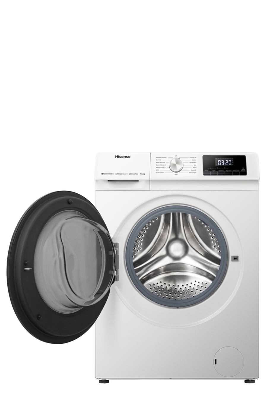 Hisense WDQA9014EVJMW Waschtrockner Stand 9kg Waschen 6kg Trocknen 