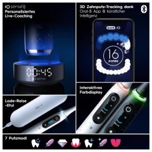 Oral-B iO Series 10 Elektrische Zahnbürste Black Luxe Edition 