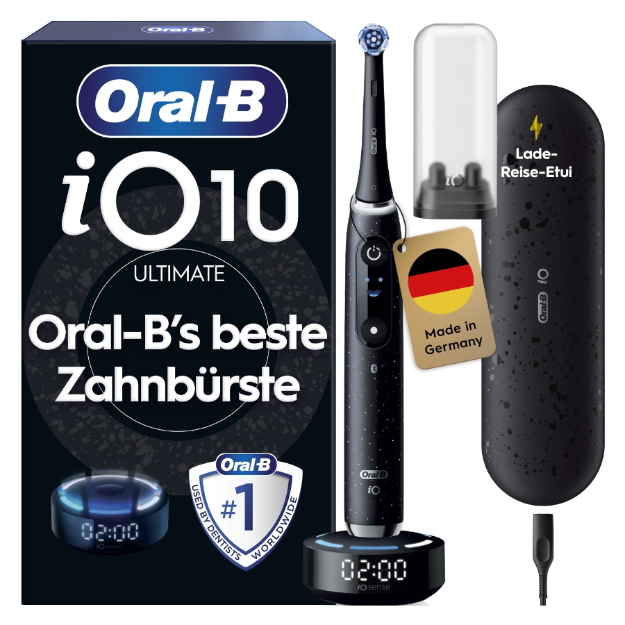 Oral-B iO Series 10 Elektrische Zahnbürste Black Luxe Edition 