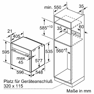 Neff B64VT73N0 N90 Einbau-Backofen mit Dampfunterstützung, Pyrolyse,60 x 60 cm, Edelstahl
