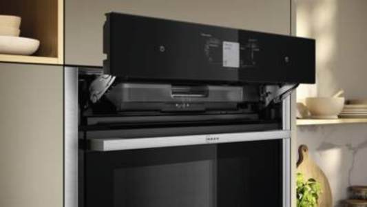 Neff B64VT73N0 N90 Einbau-Backofen mit Dampfunterstützung, Pyrolyse,60 x 60 cm, Edelstahl
