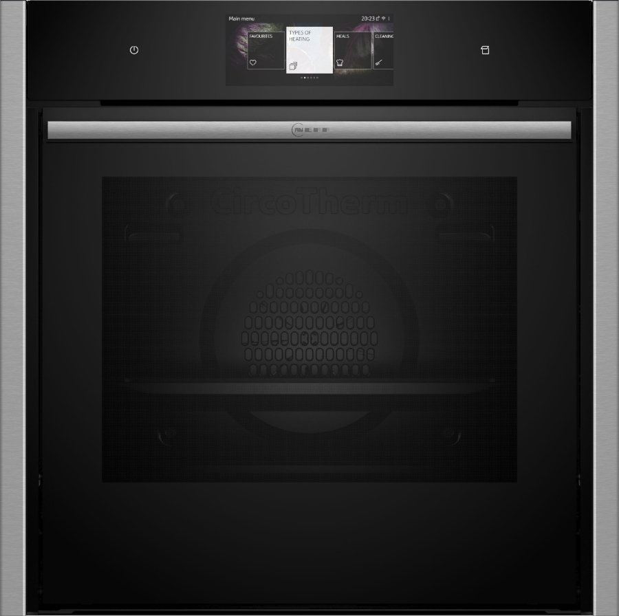 Neff B64VT73N0 N90 Einbau-Backofen mit Dampfunterstützung, Pyrolyse,60 x 60 cm, Edelstahl