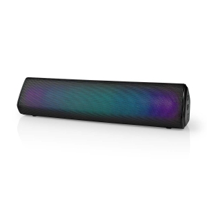 Nedis SPBT2006BK  Bluetooth®-Lautsprecher max. Batteriespielzeit: 6 Std | Tisch Design | 18 W | Stereo