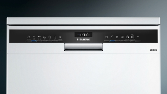 Siemens SN23EW03ME Geschirrspüler Stand 60 cm, Weiß mit Besteckschublade