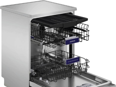 Siemens SN23EW03ME Geschirrspüler Stand 60 cm, Weiß mit Besteckschublade