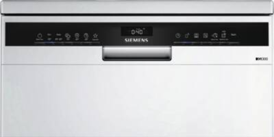 Siemens SN23EW03ME Geschirrspüler Stand 60 cm, Weiß mit Besteckschublade