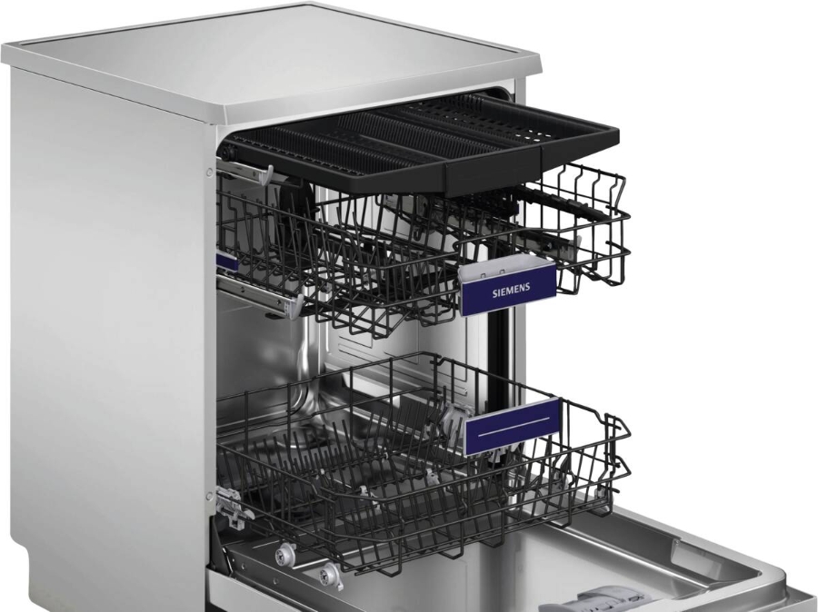 Siemens SN23EW03ME Geschirrspüler Stand 60 cm, Weiß mit Besteckschublade