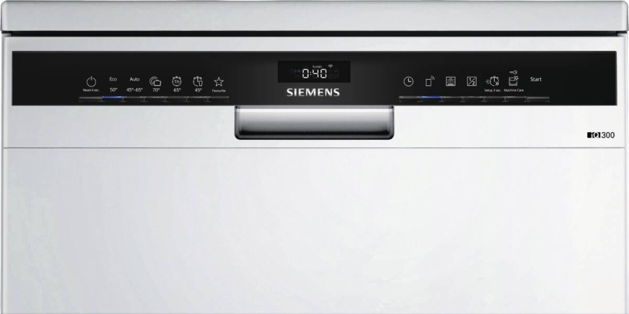 Siemens SN23EW03ME Geschirrspüler Stand 60 cm, Weiß mit Besteckschublade