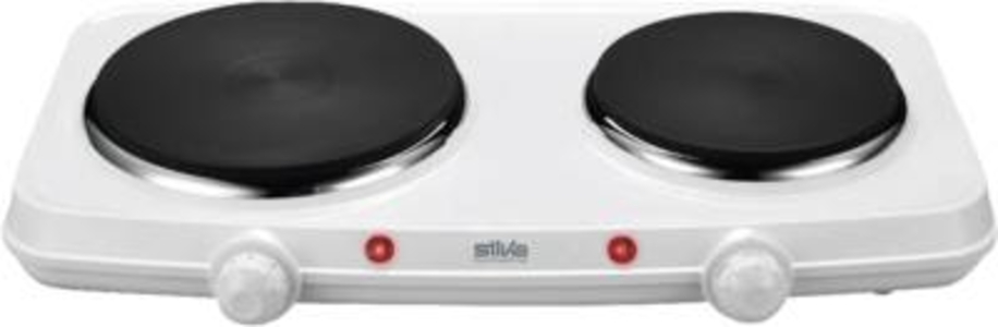 Silva DK 2018 Doppelkochplatte, 2250 W, weiß 