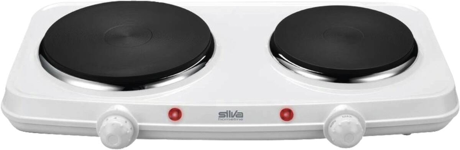 Silva DK 2018 Doppelkochplatte, 2250 W, weiß 