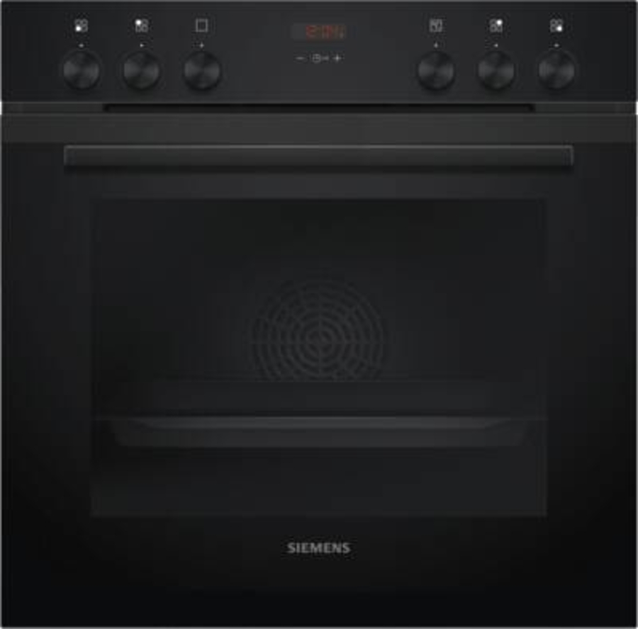 Siemens HE213ABB0 iQ300, Einbau-Herd, 60 x 60 cm, Deep black inox Schwarz