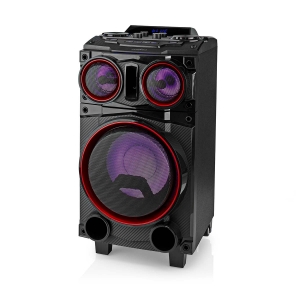 Nedis SPPT800BK Bluetooth-Party-Lautsprecher max. Batteriespielzeit: 6.5 Std | 120 W | Tragegriff