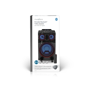 Nedis SPPT800BK Bluetooth-Party-Lautsprecher max. Batteriespielzeit: 6.5 Std | 120 W | Tragegriff
