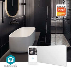 Nedis HTIP700WTW SmartLife Infrarot-Heizplatte 700 W | 1 Hitzeeinstellung | Verstellbares Thermostat 