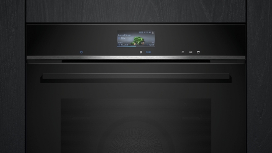 Siemens HR776G1B1 iQ700, Einbau-Backofen mit Dampfunterstützung, 60 x 60cm Schwarz