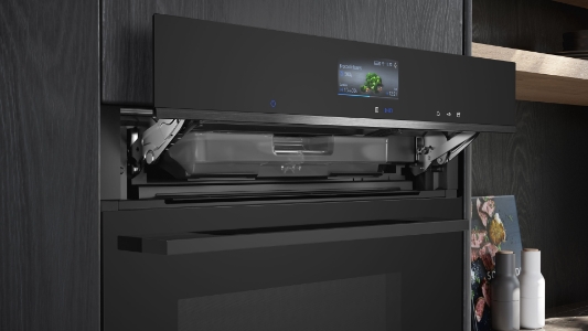 Siemens HR776G1B1 iQ700, Einbau-Backofen mit Dampfunterstützung, 60 x 60cm Schwarz