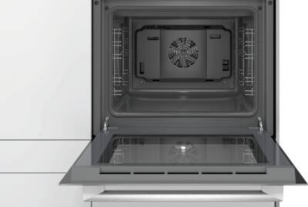 Siemens HE010FBV1 iQ100, Einbau-Herd, 60 x 60 cm, Weiß ohne Ceranfeld 