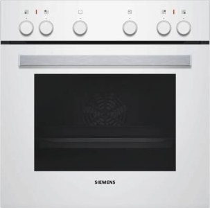 Siemens HE010FBV1 iQ100, Einbau-Herd, 60 x 60 cm, Weiß ohne Ceranfeld 