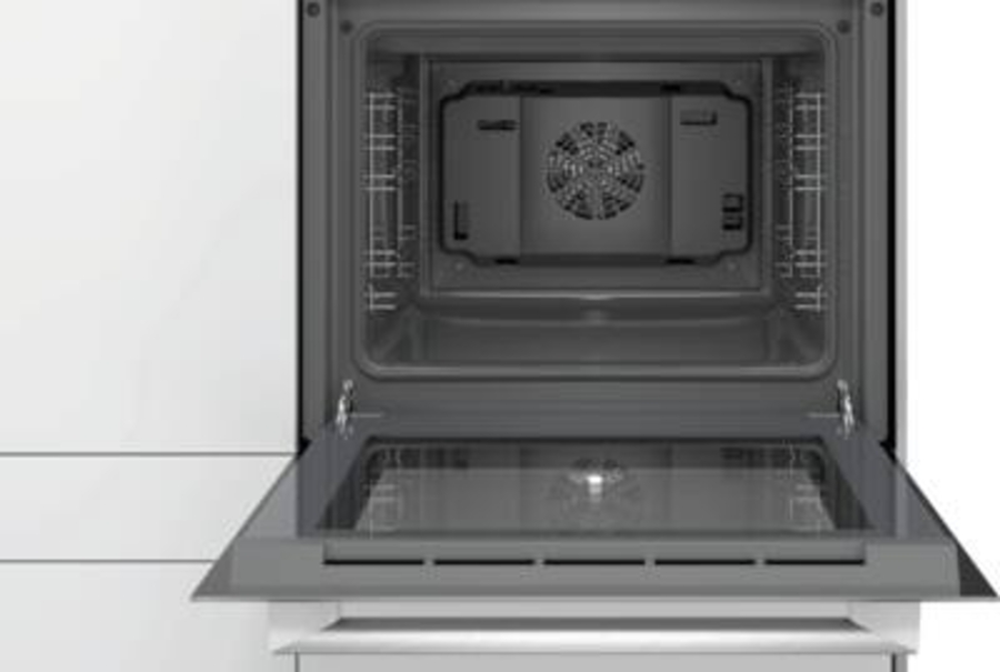 Siemens HE010FBV1 iQ100, Einbau-Herd, 60 x 60 cm, Weiß ohne Ceranfeld 