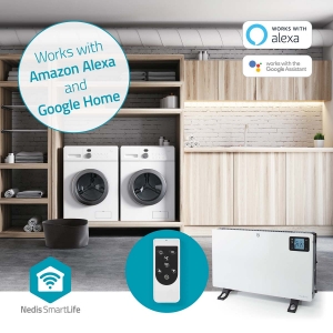 Nedis HTCO50WTW SmartLife Konvektionsheizgeräte Wi-Fi | 2000 W | 3 Wärmeeinstellungen | LCD