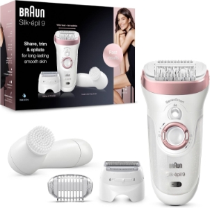 Braun Personal Care Silk-épil 9-855 Epilierer Damen Haarentferner  langanhaltende Haarentfernung weiß/roségold