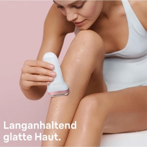 Braun Personal Care Silk-épil 9-855 Epilierer Damen Haarentferner  langanhaltende Haarentfernung weiß/roségold