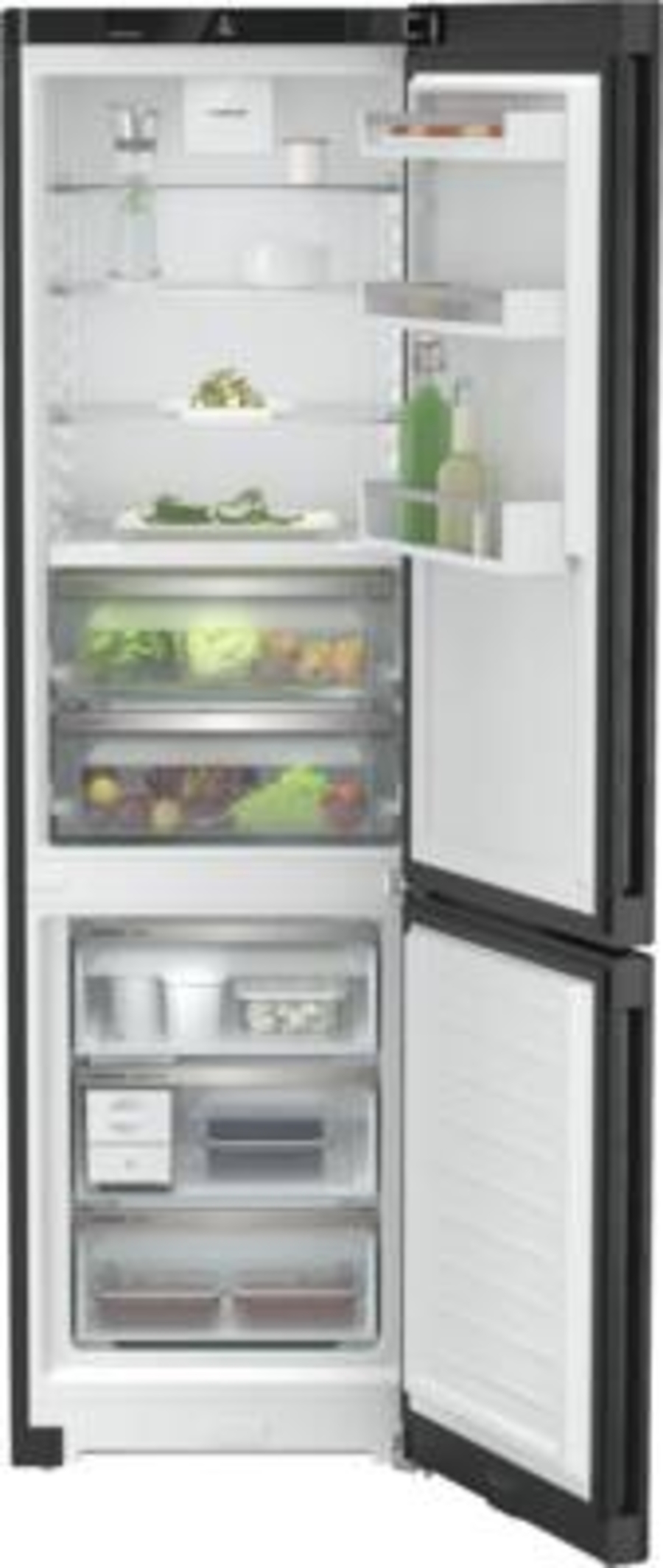 Liebherr CBNbda 5723 Kühl-Gefrierkombination mit BioFresh und NoFrost BlackSteel-Schwarz
