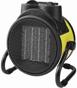 Nedis HTIF20FYW Heizlüfter im Industriedesign 1000 / 2000 W | Verstellbares Thermostat 