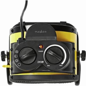 Nedis HTIF20FYW Heizlüfter im Industriedesign 1000 / 2000 W | Verstellbares Thermostat 