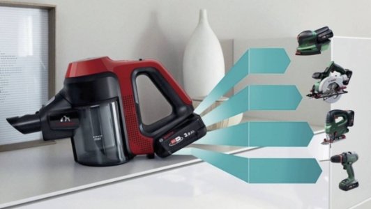 Bosch BBS711ANM Akku-Staubsauger, Unlimited 7 ProAnimal, Rot 