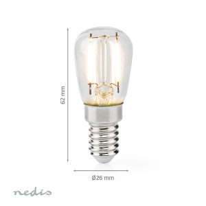 Nedis LBCRFE14T26 Kühlschranklampe LED | E14 | 2 W | T26