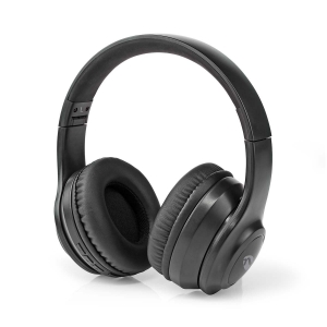 Nedis HPBT2261BK Drahtlose Over-Ear-Kopfhörer max. Batteriespielzeit: 16 Std | Eingebautes Mikro 